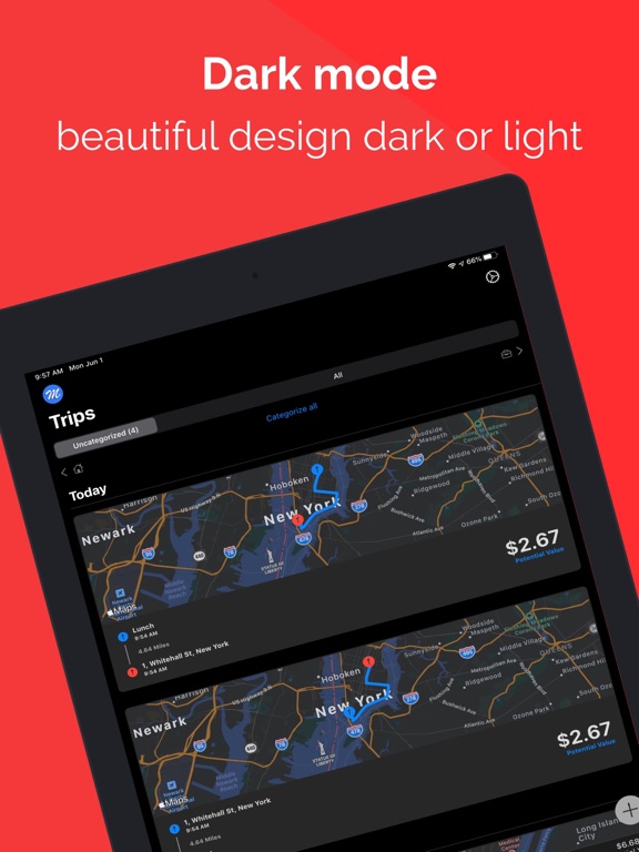 MileWiz 2027: Mileage Tracker iPad screenshot