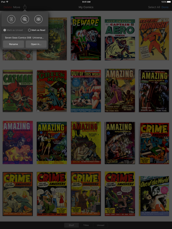 iComics iPad screenshot 4 - Entertainment app