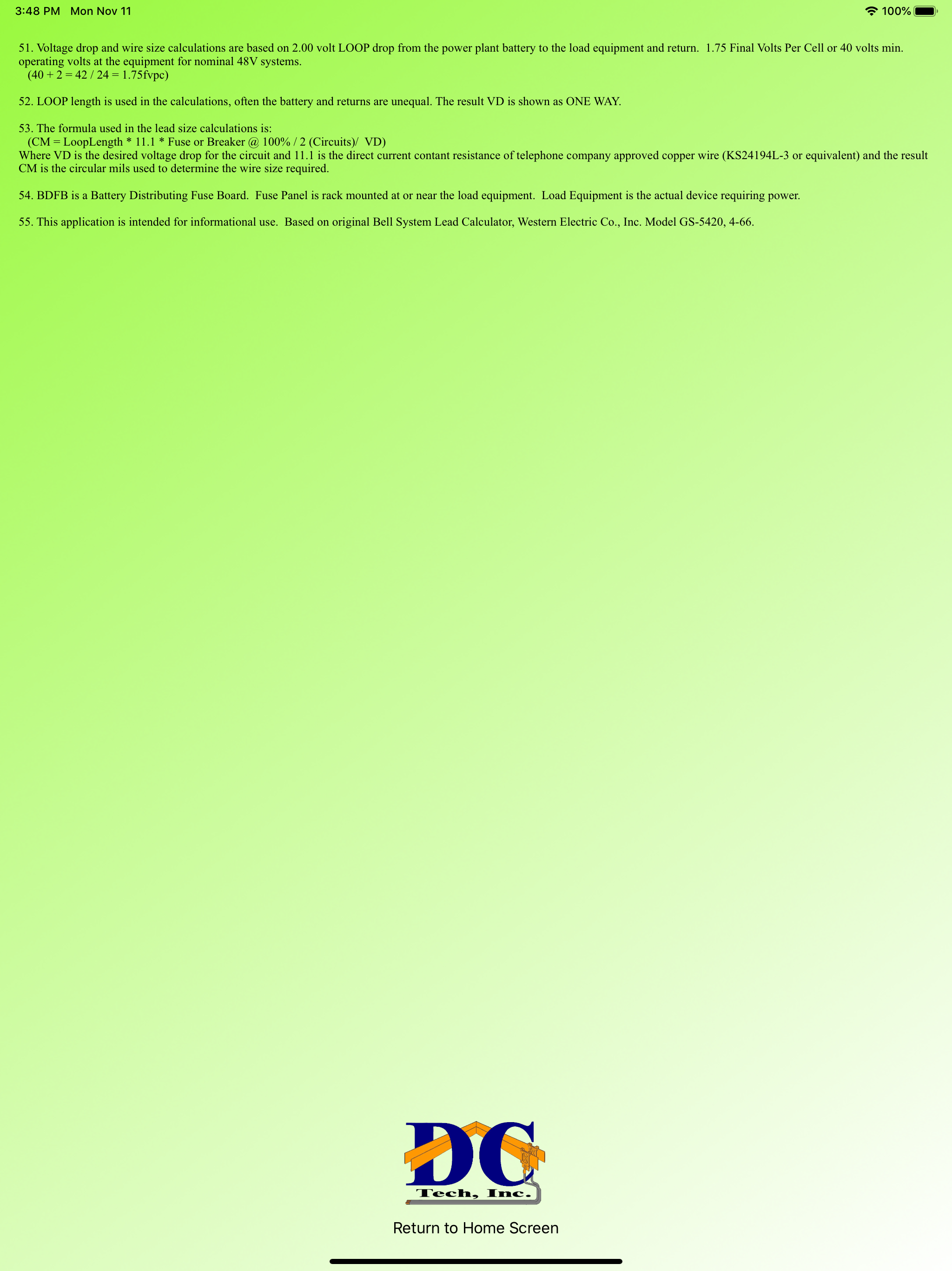 leaDCalc