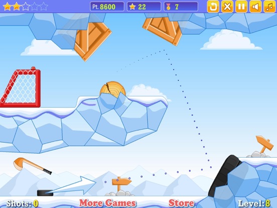 Fancy ice hockey iPad screenshot