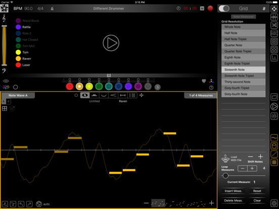 Different Drummer iPad app afbeelding 2