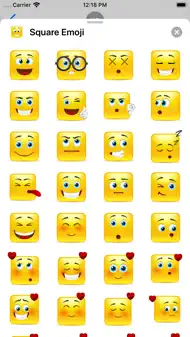 Yellow Square Smileys Emoticon iphone bilder 1