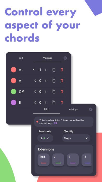 Horucco: Chord Progressions iPhone screenshot 5 - Music app