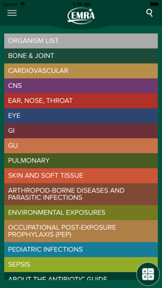 EMRA Antibiotic Guide screenshot 1