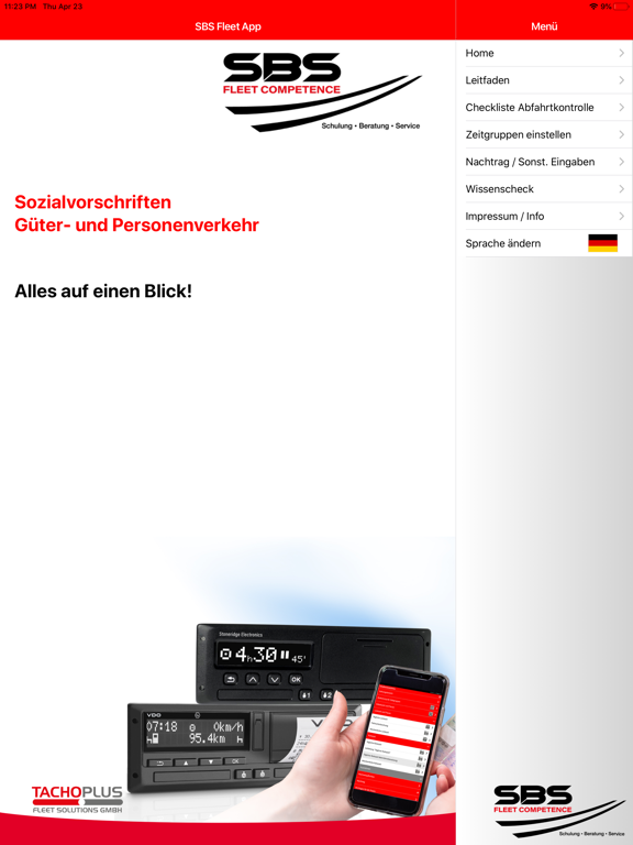 Screenshot #4 pour SBS Fleet App