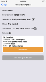 Logistics Management System screenshot