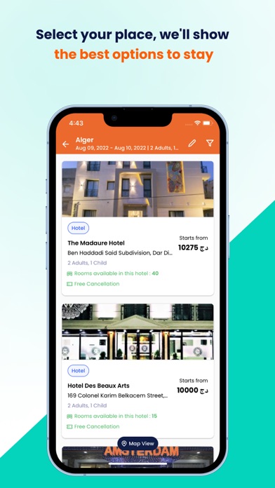 Namlatic Hotel Booking Screenshot