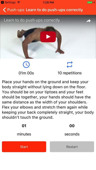 Screenshot #3 pour Exercices à domicile Exercices