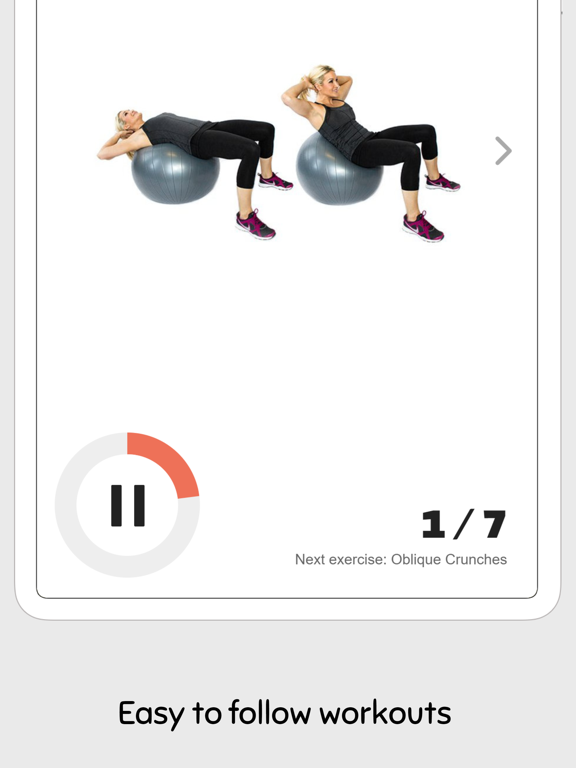Stability Ball Workout Guide iPad screenshot