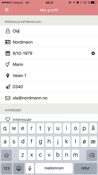 App screenshot