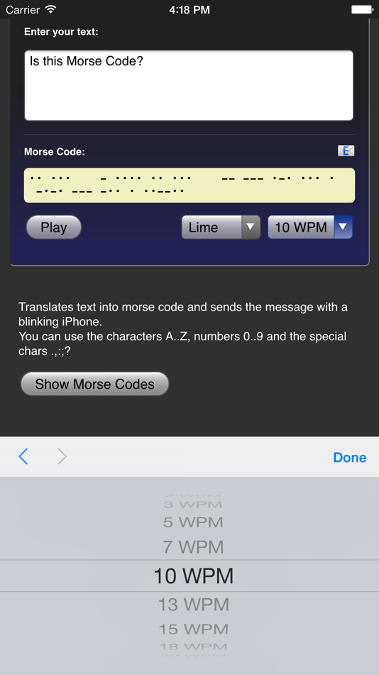 #4. Morse Code (iOS) 由: Piet Jonas