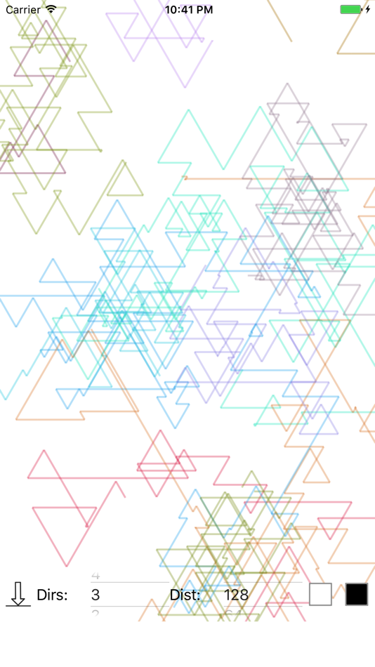 #4. Random Walk Simulator (iOS) 由: Kentaro Wada