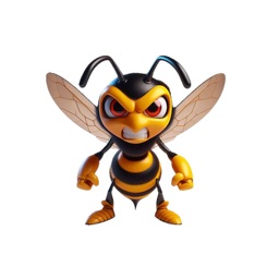 Angry Wasp Stickers