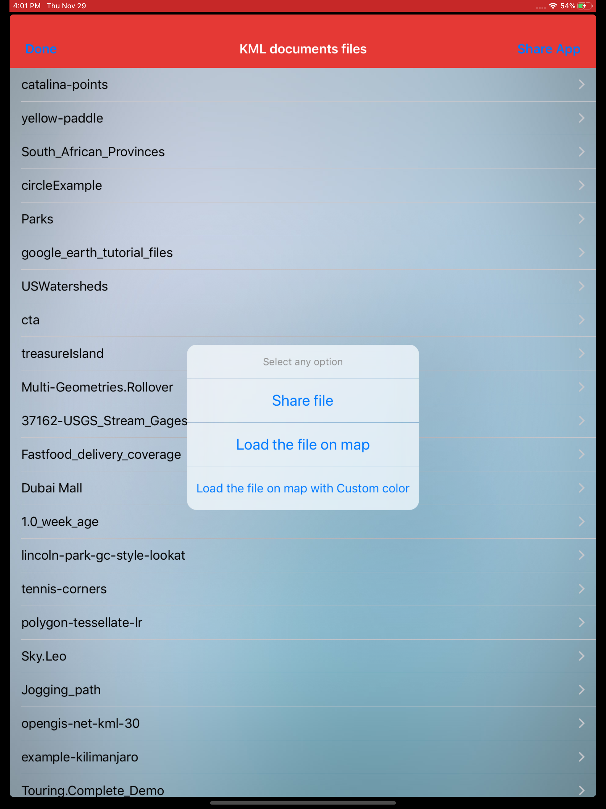 Kml Viewer-Kml Converter app screenshot 20