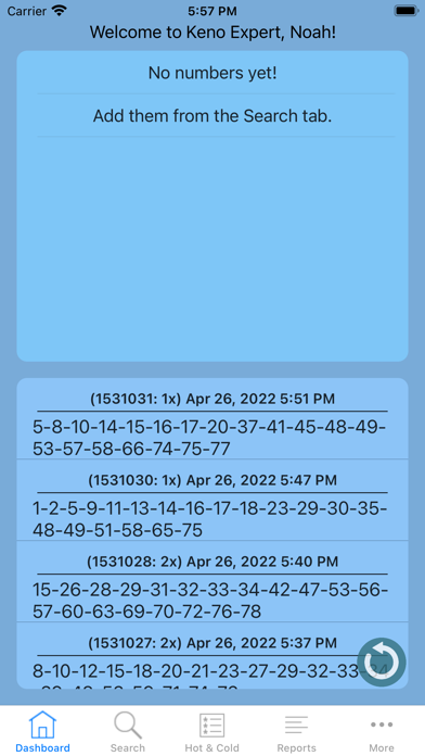 Keno Expert Screenshot