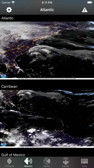 Screenshot von Hurricane Center auf dem iPhone 5