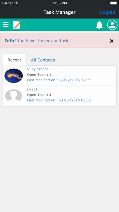 DCCTaskManager screenshot