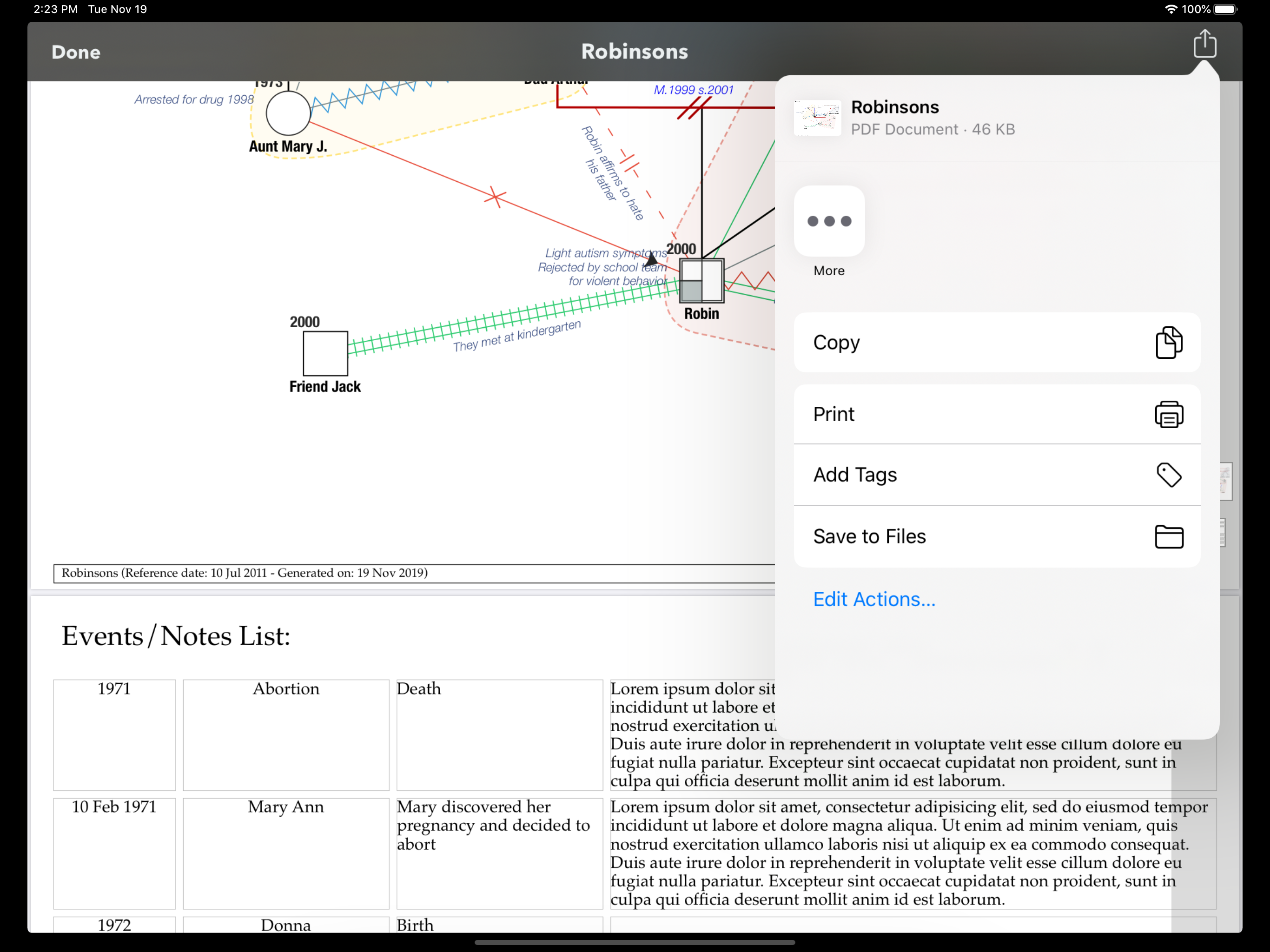 iGenogram: Genogram Editor screenshot 8