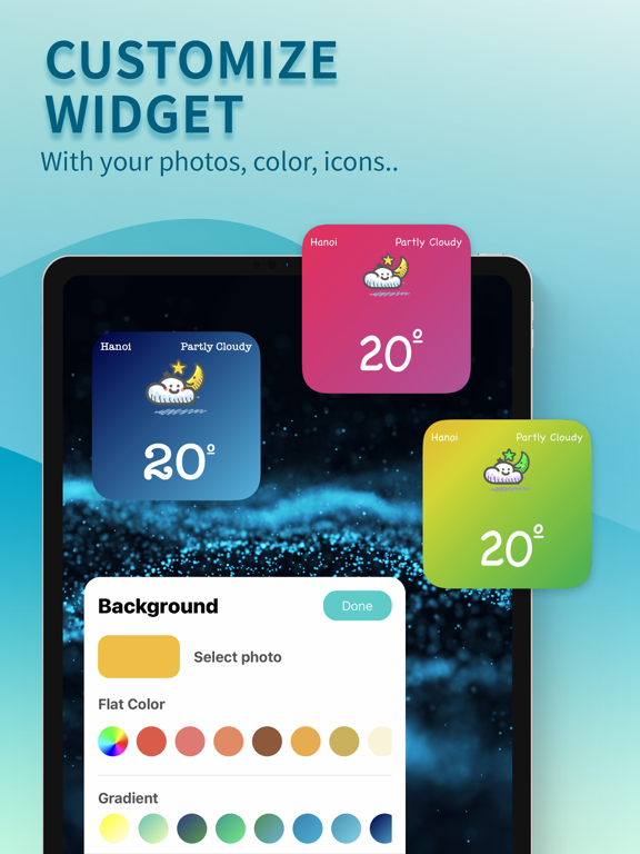 Weather Widget® iPad screenshot 5 - Weather app