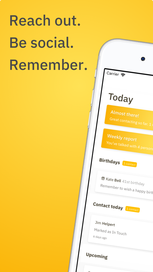 #1. Contact Journal - Personal CRM (iOS) By: Wouter Bron