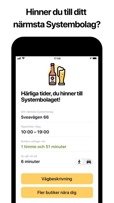 Screenshot #1 pour Hinner jag till Systembolaget?