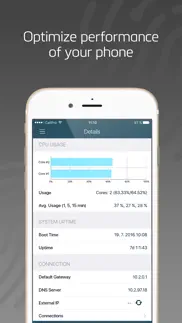 system status - activity monitor of network & cpu iphone screenshot 3
