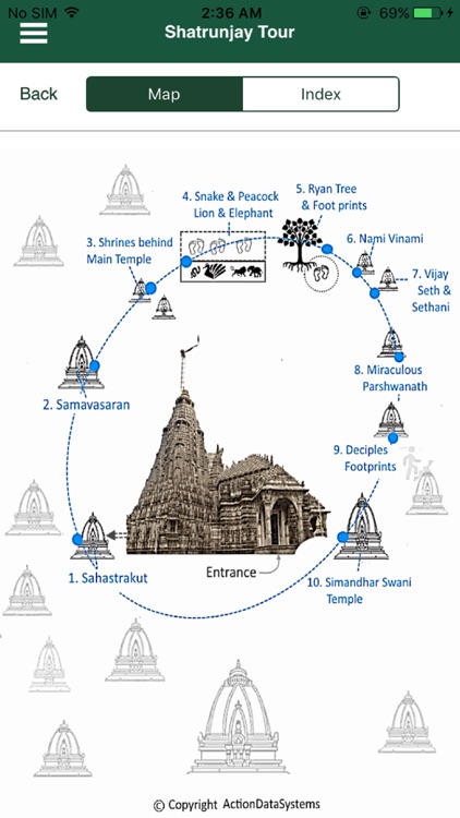 Jain Palitana Shatrunjay Audio Tour Guide (Eng+Guj), Travel & Bhav Yatra for Jains with offline map screenshot-4