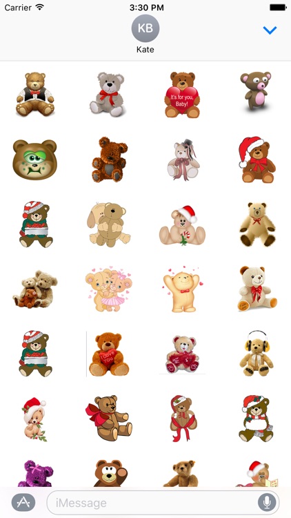 TeddyBear Stickers Pack For iMessage