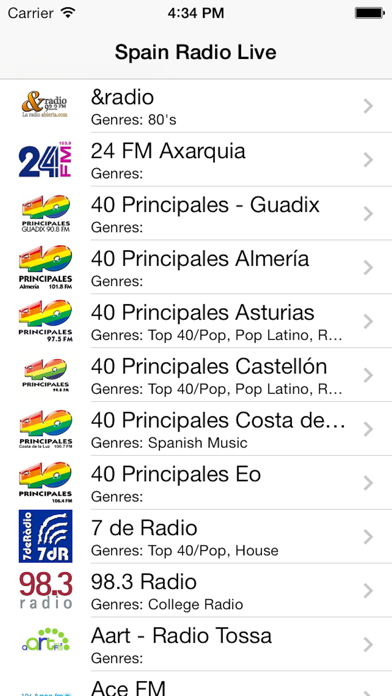 Screenshot #1 pour Spain Radio Live (Radio España)