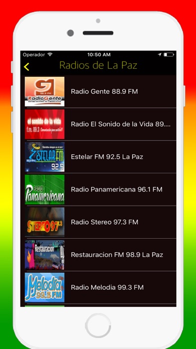 Screenshot #1 pour Radios Bolivia - Emisoras de Radio Online FM & AM