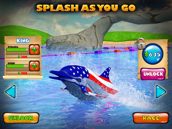 Dolphin Racing 3D iPad screenshot 4 - Games app