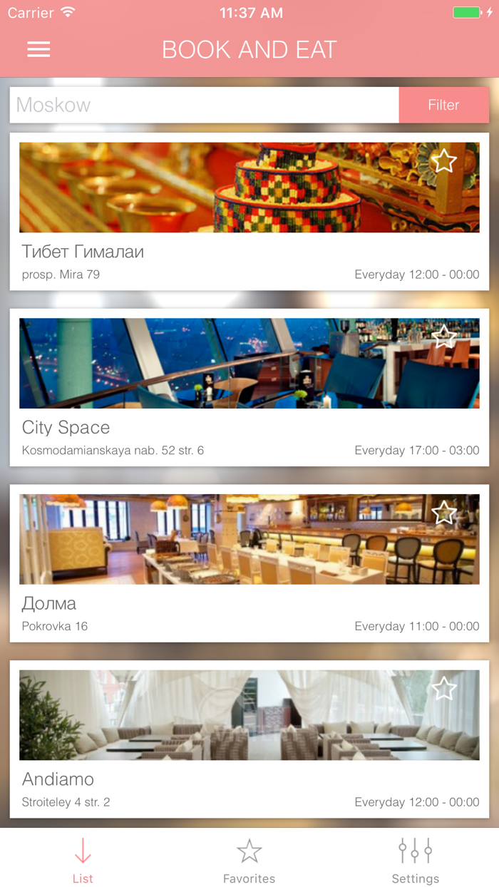 Book and Eat - Search restaurants nearby