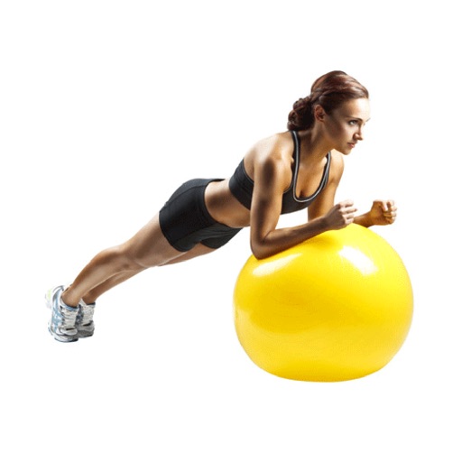 Full-Body Exercise-Ball Workout -  PRO Version - Core strength exercises with a fitness ball icon