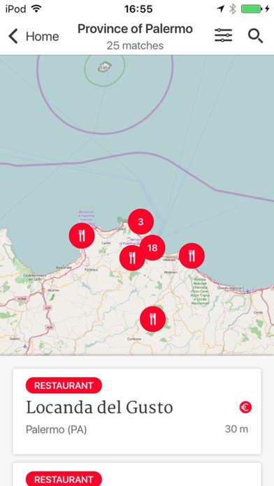 Italy – Restaurants by Touring Screenshot