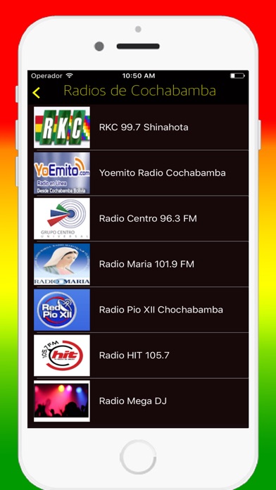 Screenshot #2 pour Radios Bolivia - Emisoras de Radio Online FM & AM