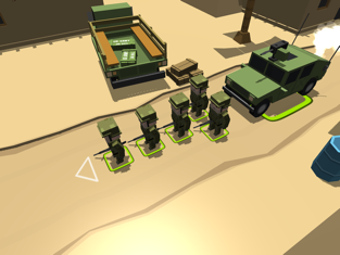 Blocky Army - Moving Tower Defense, game for IOS