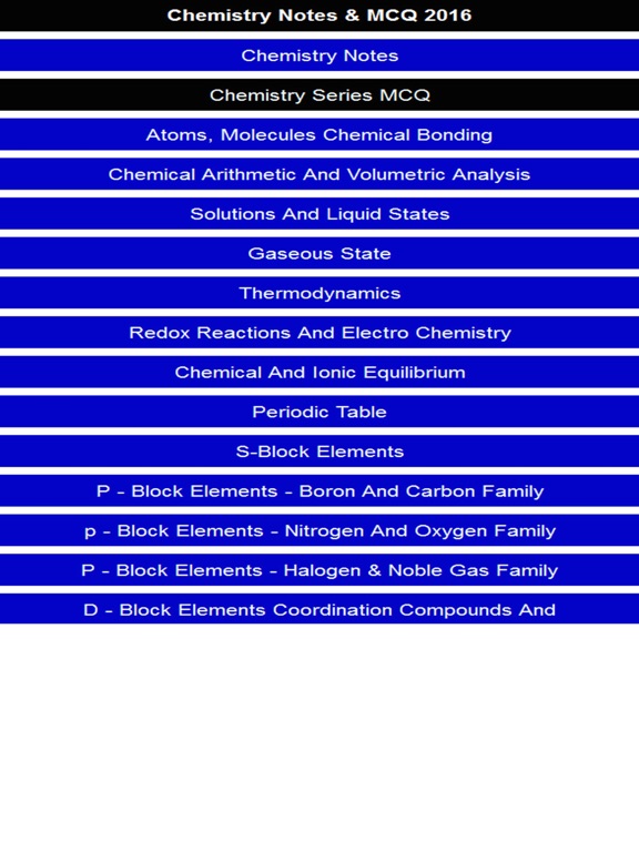 Screenshot #4 pour Chemistry Notes & MCQ