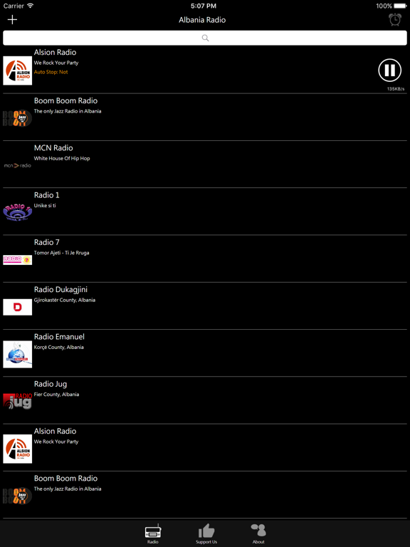 Albanian Radio - Radio shqiptare iPad screenshot 2 - Entertainment app