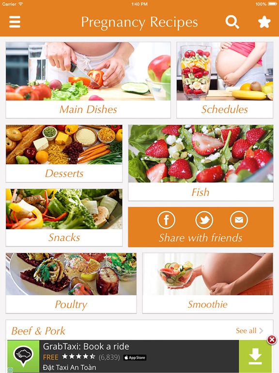 Pregnancy Recipes - free healthy cooking tips, ideas screenshot