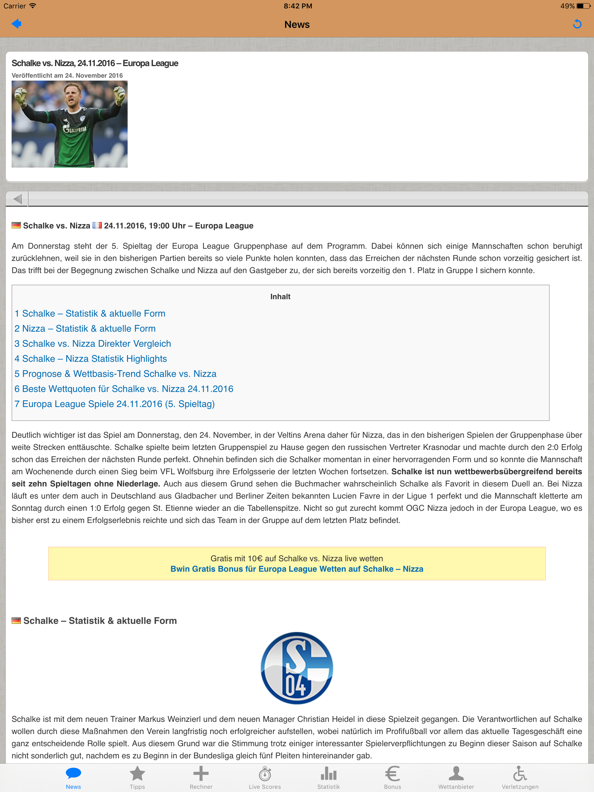 Wettbasis – Sportwetten mit Erfolg screenshot 6