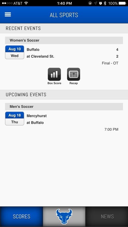 Buffalo Bulls Front Row