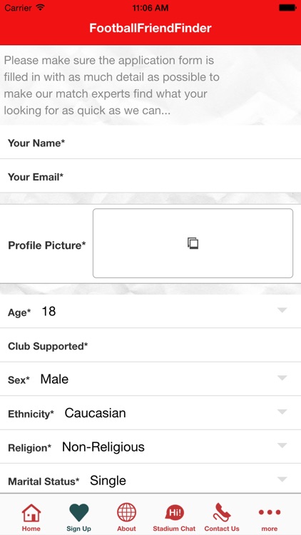 Football Friend Finder