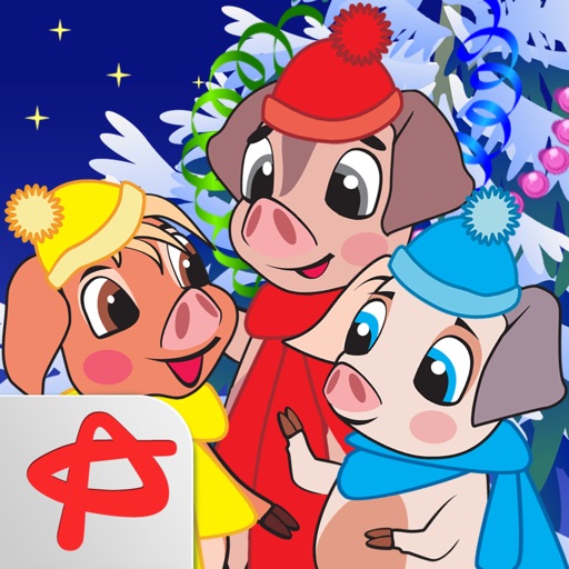 Christmas Night: Three Little Pigs Free Adventure icon