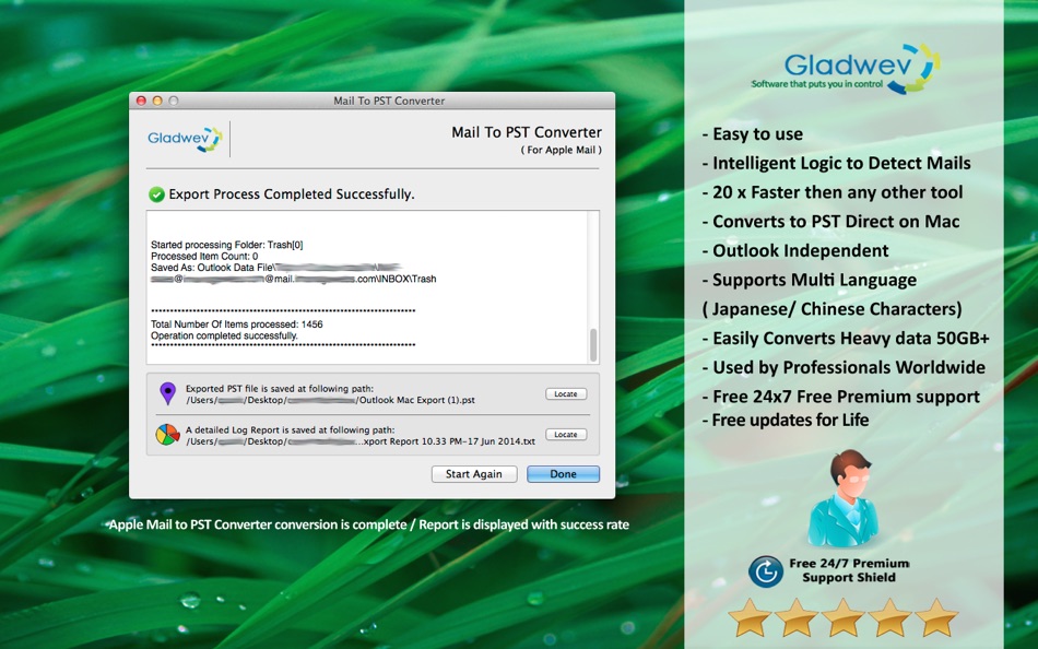 #4. Mail To PST Converter - AppEd (macOS) By: Gladwev Software Private Limited