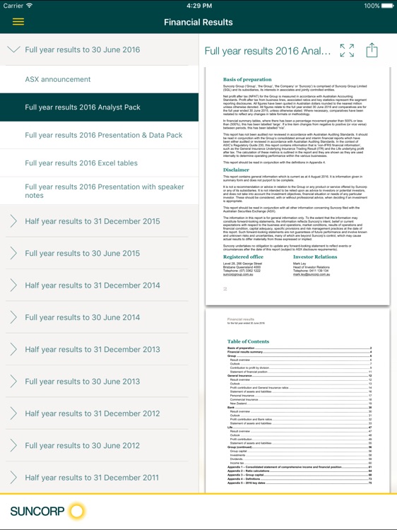 Suncorp Investor Relations screenshot-4