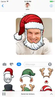 How to cancel & delete santa hat - stickers for imessage 3