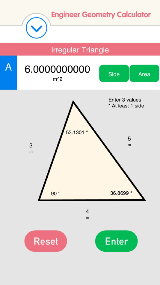 #1. Area Calculator Free - Quadrilateral, Circle, Ellipse (iOS) 게시자: Jing Rao