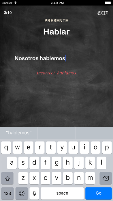 Screenshot #3 pour Conjugation Nation Spanish