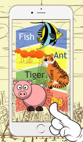 Animal Spelling Words Drag And Drop Puzzle Flash Card Games For Toddlers ( 2,3,4,5 and 6 Years Old )のおすすめ画像3