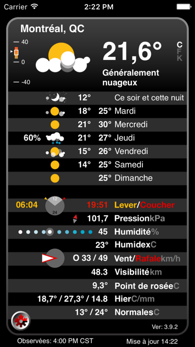 Screenshot #1 pour Atmosphérique Pro